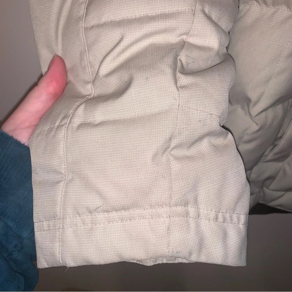 Sorel Cream Brown Winter Hooded Jacket Down Filled S - Picture 10 of 13